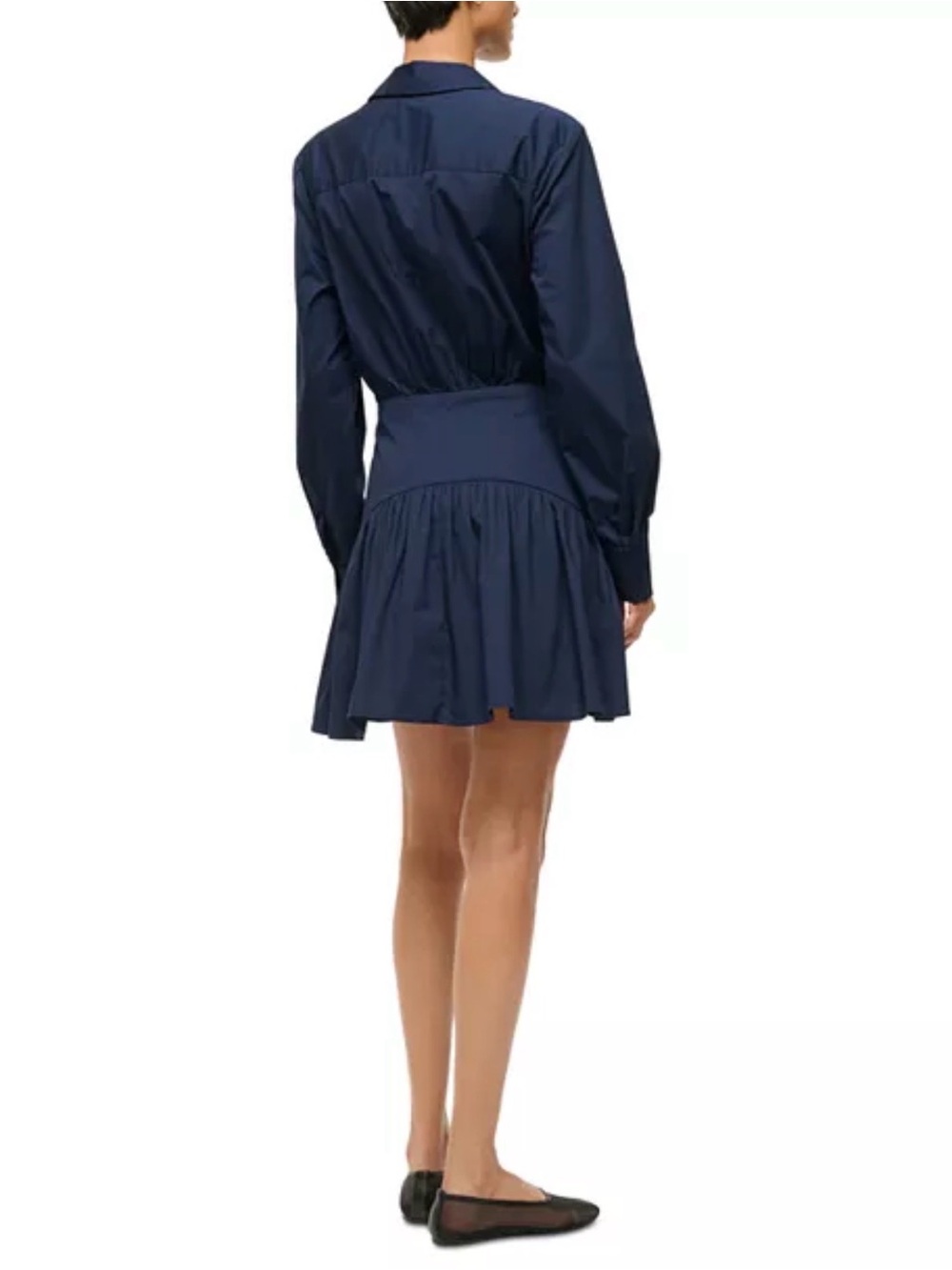 STAUD | Rocco Mini Navy Dress - Size 4 - Picture 2 of 6